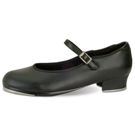

Danshuz Little Girls Size 11.5 Black Single Strap Non Skid Tap Shoes