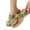 Green, variant on Women's Slippers Large Size Thick Sole Slippers New Herringbone Belt Buckle Decoration Shaped Casual Slippers Backyard BBQ Slippers up to 45% off