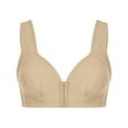 thumbnail image 3 of muxika Women's Plus Size Front Closure Wireless Bra Full Cup Lift Bras for Women No Underwire Shaping Wire Free Everyday Bra, 3 of 6