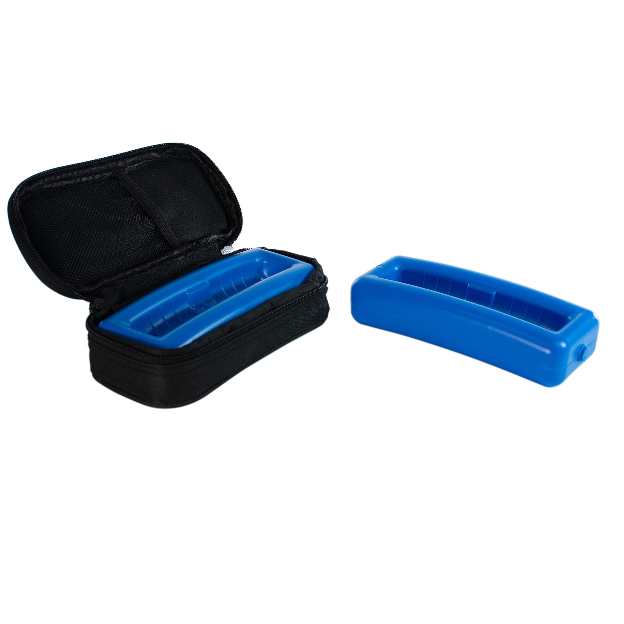 ChillMED Micro Cooler Bag - Diabetic Insulin Vial Carrying Case Travel Pack with Re-Freezable Ice Pack - Up to 12 Hours of Cool Time (Black + Extra Ice Pack)