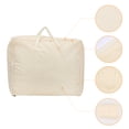 thumbnail image 3 of Unique Bargains Foldable Clothes Storage Bags with Handles Beige 23.5*19.5*11in, 3 of 7