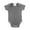 Heather Grey, variant on Baby Short Sleeved Body Suit With Envelope Neck Opening
