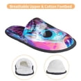 thumbnail image 3 of Balery Neon Skull With Milkshake Pantuflas de Casa de Felpa Silenciosas con Diseño Estampado, Zapatillas Cómodas Antideslizantes de Algodón para Interior-Large, 3 of 8