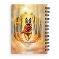 thumbnail image 2 of Welcome Fall German Shepherd Strolling Through the Autumn Maple Forest Spiral Bound Journal Alsatian Dog Lover Gifts 5x7in Spiral Notebook - 12012, 2 of 5