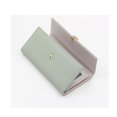 thumbnail image 5 of un Portefeuille Gris Pour Femme, 19 Cm X 9,5 Cm X 2,5 Cm De Long, Tiquettes En Feuilles Souples En Pu Japonais Et Coren, Petit Sac Main Frais, Fe, 5 of 5