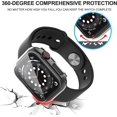 thumbnail image 4 of KOMI 2-Pack for Apple Watch Series 9/8/7/6/5/4/Series SE/SE 2 41mm All-around Screen Protector Case, Tempered Glass Screen Protector Case Ultra-thin for iWatch 41mm Protection Cover -Clear, 4 of 5