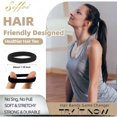 thumbnail image 4 of Soft Hair Ties, Black Cotton Seamless Hair Tie with Free Organizer Ring, Premium Hair Bands for Women, Men and Girls (120, BLACK), 4 of 6