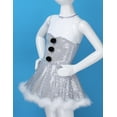 thumbnail image 3 of Moggemol Girls Christmas Outfit Santa Princess Dance Tutu Dress Ice Skating Dress Ballet Leotard White 16, 3 of 7
