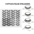 thumbnail image 4 of Mink Eyelashes - False Eyelashes 3 Pairs 6D Mink Lashes - Wispy Lashes Natural Look Faux Mink Eyelashes Dramatic Lashes Fluffy Cat Eye Reusable Lashes Pack Extension |002-0.6 inch, 4 of 15