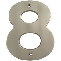 Contemporary House Number, #8, 5 Inches, Satin Nickel by Stone Harbor Hardware