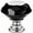 Black, variant on IQUALITE 5 Pack Diamond Crystal Glass Drawer Knobs 30mm Aluminum Base Cabinet Hardware, Clear