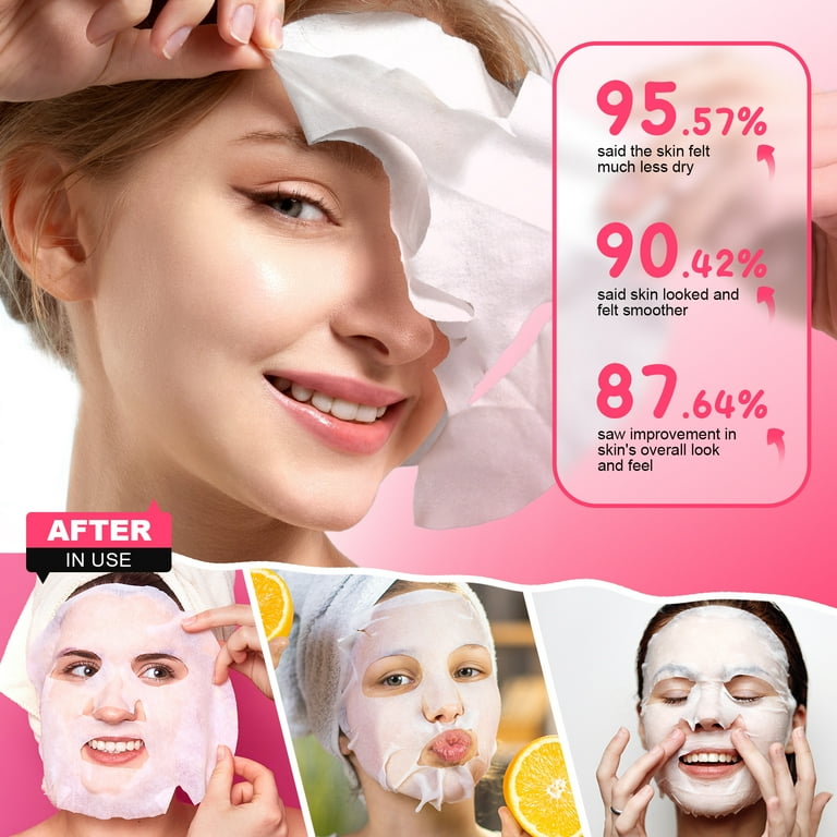 ZealSea 7 Pack Face Mask Gift Set, Hydrating Aloe, Vegan, Skin