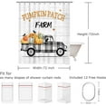 thumbnail image 4 of Fall Shower Curtain for Bathroom Autumn Holiday Thanksgiving Truck Pumpkin Shower Curtain Farmhouse Rustic Country Bathroom Decor Fabric 72Wx72H, 4 of 6