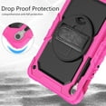 thumbnail image 3 of JINRAN Case for Samsung Galaxy Tab S10 FE/ S9 FE 5G 10.9 Inch/Tab S9 11 Inch, Heavy Duty Shockproof Protective Case with Screen Protector, 360° Rotating Stand, Hand/Shoulder Strap, 3 of 9