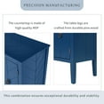 thumbnail image 3 of Aukfa Wood Accent Cabinets with 3 Doors,Buffet Storage Cabinet for Hallway, Entryway, Living Room,Navy, 3 of 7