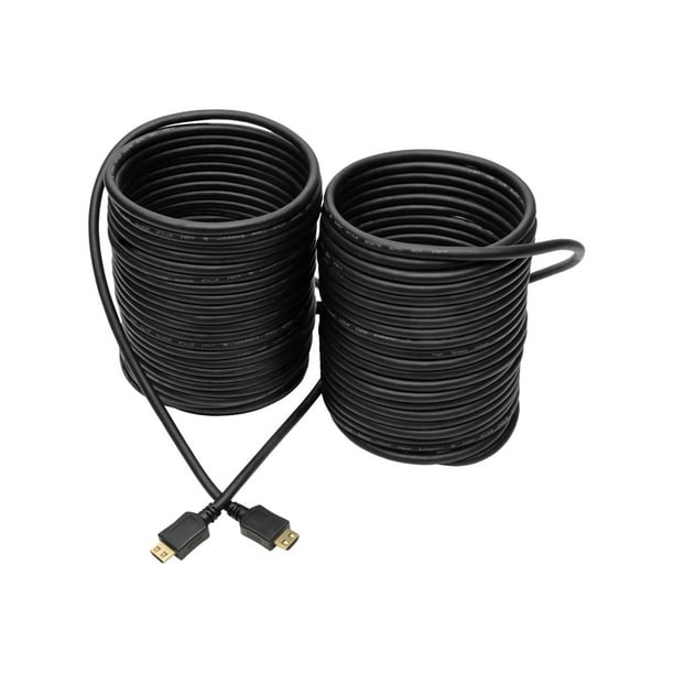 Tripp Lite High-Speed HDMI Cable w/ Gripping Connectors 1080p M/M Black  50ft 50' - HDMI cable - HDMI male to HDMI male - 50 ft - shielded - black -  1080p support 