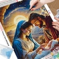 thumbnail image 2 of Religion Picture Rhinestones Embroidery Portrait FullRound New Arrival Mosaic Handmade Gift, 40*50cm, frame not included.,131-AB, 2 of 5