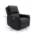 thumbnail image 5 of Sillón Reclinable Eléctrico Con Masajeador Vanlig Quebec Color Negro, 5 of 5