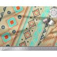 thumbnail image 2 of Soimoi Cotton Jersey Fabric Aztec Geometric Print Fabric by Yard 58 Inch Wide, 2 of 3