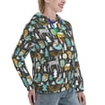 thumbnail image 6 of Daiia Moose Squirrel owls tree Pattern Women's Fashion Hoodies & Sweatshirts with Kangaroo Pocket Hooded Sweatshirt with Eye-catching Drawstrings-Small, 6 of 7