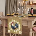 thumbnail image 2 of Table Runners 108 Inches Long Dress Scarves, Daisy Rooster Farmhouse Coffee/Dining/Kitchen Table Runner for Living Room, Spring Floral Farmhouse Botanical Rustic 13x108 Inch, 2 of 9