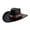 Black, variant on Men's Faux Leather Cowboy Hat with Bull's Head Decoration: Western Wide-Brimmed Hat with Windproof Strap - for Holidays, Outdoor Activities, and Everyday Wear