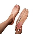 thumbnail image 2 of TIANZEN Jelly Mesh Ballet Ballerina For Women Adult Hollow Jelly Clear Sandals Beach Ballet Low Summer Women Platform Sandals Beach Slippers Clear Flat Sandals for Women Sandals Womens Go Walk on, 2 of 8