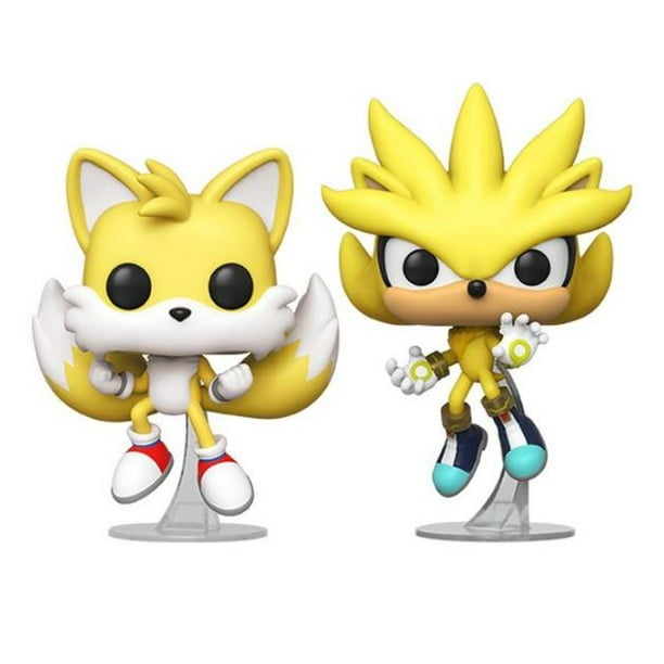 Funko Pop Super Tails & Super Silver Sonic 2 Pack 2020 SDCC Exclusive - Walmart.com - Walmart.com