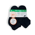 thumbnail image 2 of Wonder Nation Boys' Cushion Ankle Socks, Black, 10 + 2 Bonus Pack, 2 of 2