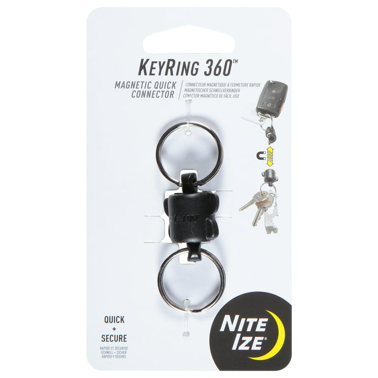 maagpijn magneet Harnas Nite Ize KR360-01-R3 KeyRing 360 Magnetic Connect Double Key Ring -  Quantity 1 - Walmart.com
