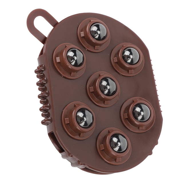 Brosse de Massage à Perles, Masseur à Main Multi-Usage Guasha Rotation 360 Degrés pour la Vie Quotidienne