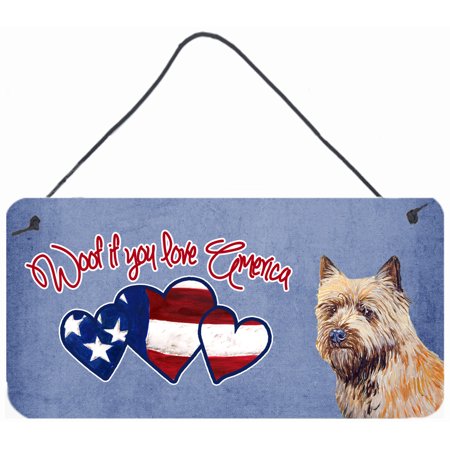 Woof if you love America Cairn Terrier Wall or Door Hanging Prints LH9535DS612