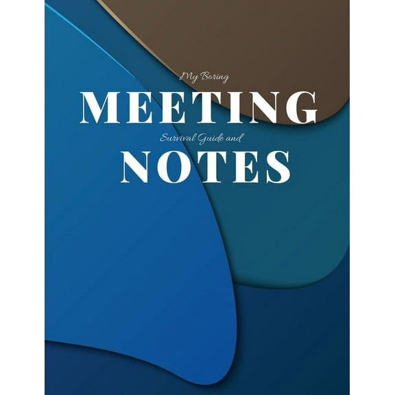 My Boring Meeting Survival Guide and Notes : 8.5x11 Meeting Notebook and Puzzle Book (Paperback)