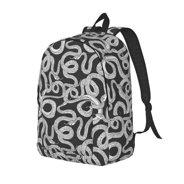 Fotbe Snake Mochila de Lona con Estampado, Mochila Duradera, Mochila Versátil de Alta Calidad, Mochila Compacta Vintage-Small