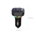 thumbnail image 3 of Car Bluetooth Transmitter with Fast Charger PD 30W | MP3 Player & FM Transmitter for Older Cars | Dual USB-C Ports & Breathing Light, 3 of 9