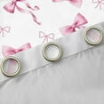 thumbnail image 4 of Homewish Pink Bowknot Bowtie Curtains Pack of 2 (42x84 Each) for Girls, Princess Bow Knot Curtains Blackout, White Pink Bedroom Curtains, Luxury Room Decor, 4 of 6