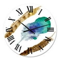 thumbnail image 2 of Designart 1 in Quartz Bohemian Wall Clock, 2 of 5