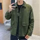 thumbnail image 5 of Abrigos de mezclilla para hombre, chaqueta vaquera negra tipo cargo para hombre, otoño, estilo coreano, novedad, precio más bajo, ropa de diseñador, ropa vaquera elástica, 5 of 5