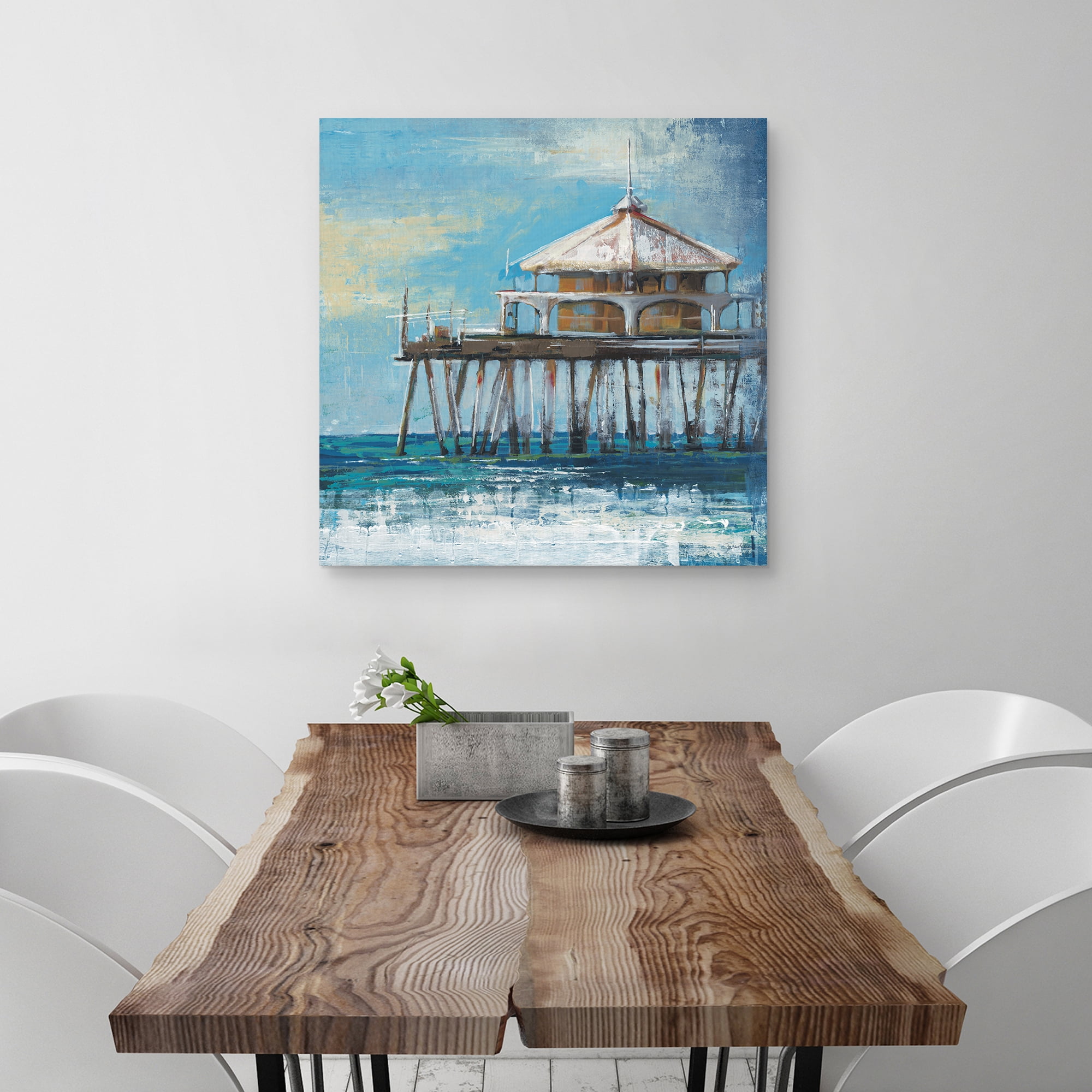 Boardwalk Pier by Liz Jardine Canvas Art Print