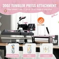 thumbnail image 4 of VEVOR 5-in-1 Heat Press Machine 15x15 inch with 30oz Tumbler Press for T-Shirts, Mugs, and Hats, 4 of 12