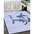 thumbnail image 3 of Ahgly Company Machine Washable Indoor Rectangle Transitional Lavender Blue Area Rugs, 5' x 7', 3 of 7