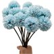 thumbnail image 3 of Ramo de hortensias con 12 flores artificiales de crisantemo en forma de bola y tallos de seda., 3 of 5