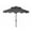 Grey / White, variant on SAFAVIEH Zimmerman 9' Market Double Top Patio Umbrella, Black/White