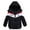 Black, variant on Odeerbi Toddler Winter Coat Kids Boys Girls Outerwear Jackets Baby Stripe Jacket Zipper Hooded Windproof Coat Black