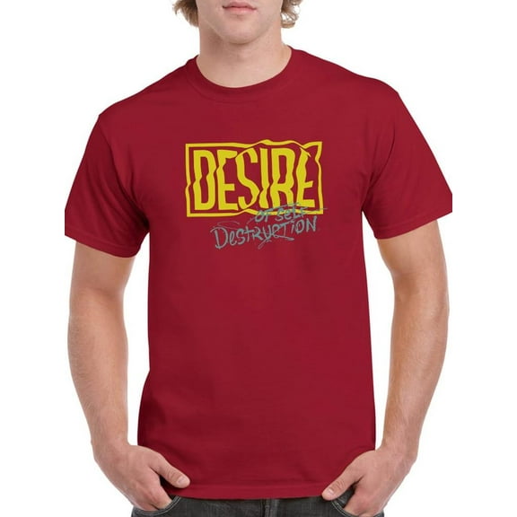 Desire Of Self Destruction T-Shirt Men -Image by Shutterstock, Male Medium