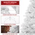 thumbnail image 4 of 6FT White Spruce Artificial Holiday Christmas Tree with Sturdy Metal Stand, 4 of 7