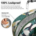 thumbnail image 2 of Exotic Tropical Plant Lunch Bag – Leafy Botanical Pattern, Insulated Cooler Tote for Outdoor and Office Use, 2 of 5