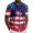002Navy, variant on Mens Patriotic 4th Of July Shirts 4th Of July American Flag Graphic Short Sleeve Shirt Collared Button Down Trendy Hawaiian Workout Shirts for Men Dark Blue XL