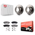 thumbnail image 1 of Transit Auto Rear Disc Brake Rotors and Semi-Metallic Pads Kit for Car Ford F-350 Super Duty F-250 Excursion K8F-101586, 1 of 11