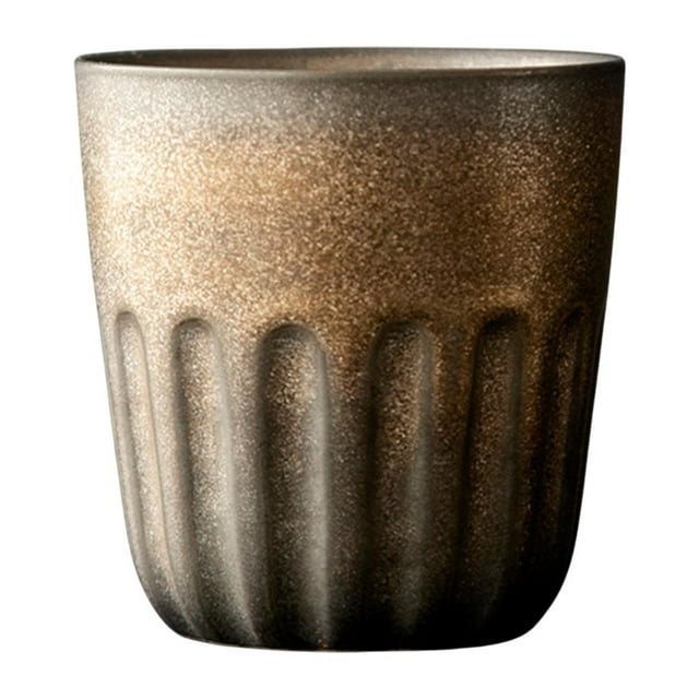 Taza de café Taza de café 220 ml Uso Comercial versátil Adorno de Regalo Taza de café con Leche portátil Taza de té para Oficina Dormitorio Comercial oro
